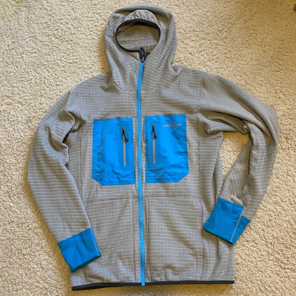 Patagonia reversible fleece hooded jacket slim fit